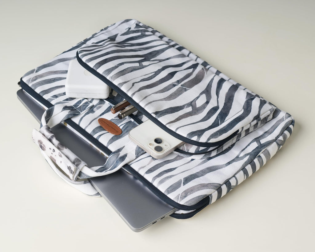 Maison d' Hermine Laptop Bag with Front Pocket Upto 15.5 inch Laptop Tablet