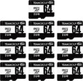 TEAMGROUP Micro 64GB x 10 Pack UHS-I U1 Class 10 SDHC SDXC Read Speed up to 100MB/s High Speed Flash Meomry Card with Adapter for Camera, Surveillance, Full HD Shooting TUSDX64GCL10U66