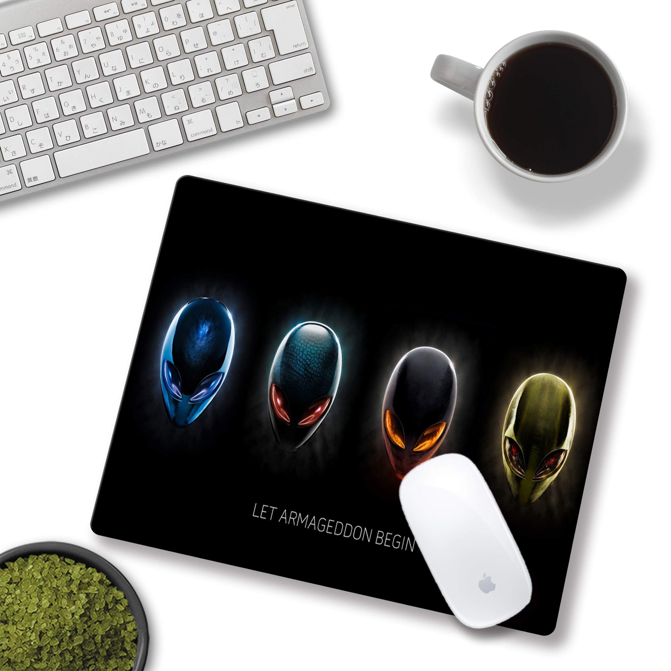 SHALYSONG Alien Mouse pad, Personalized Design sci-fi Computer Mouse pad