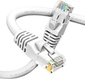 GEARit Cat 6 Ethernet Cable (1-Pack 10 Feet) Cat6 Network Patch, 10Gbps, RJ45, Snagless Cord, Gold-Plated Connectors, Internet for PC, TV, Tablet, Router, Printer, Servers, IT Data Center - White