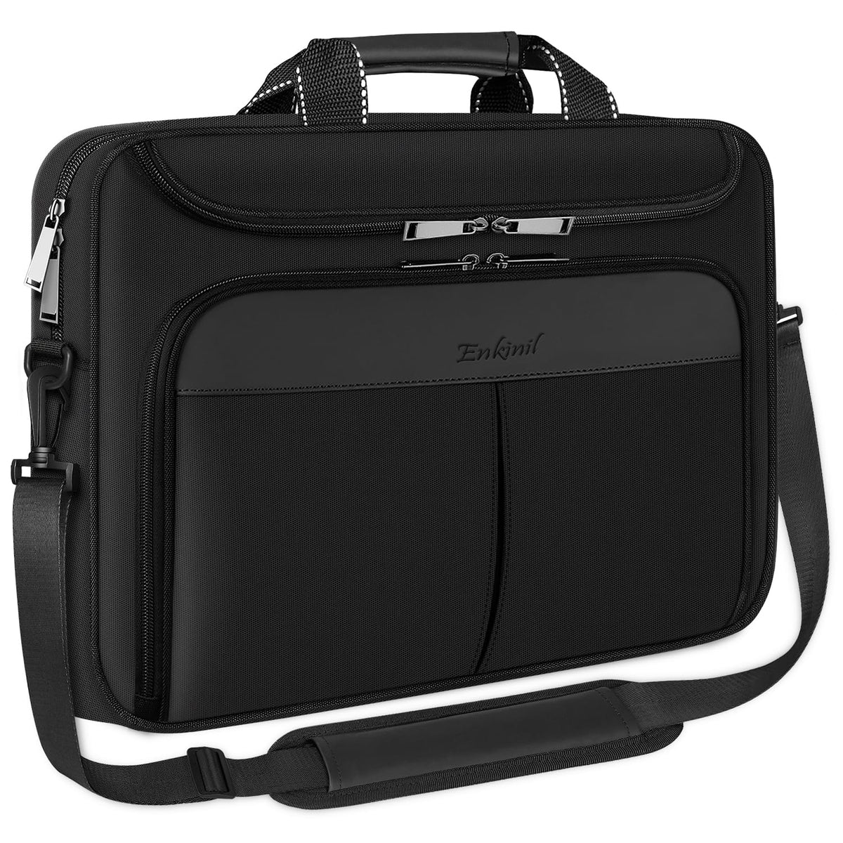 Enkinil 15.6-16.2 Inch Laptop Briefcase with Reinforced Shoulder Strap
