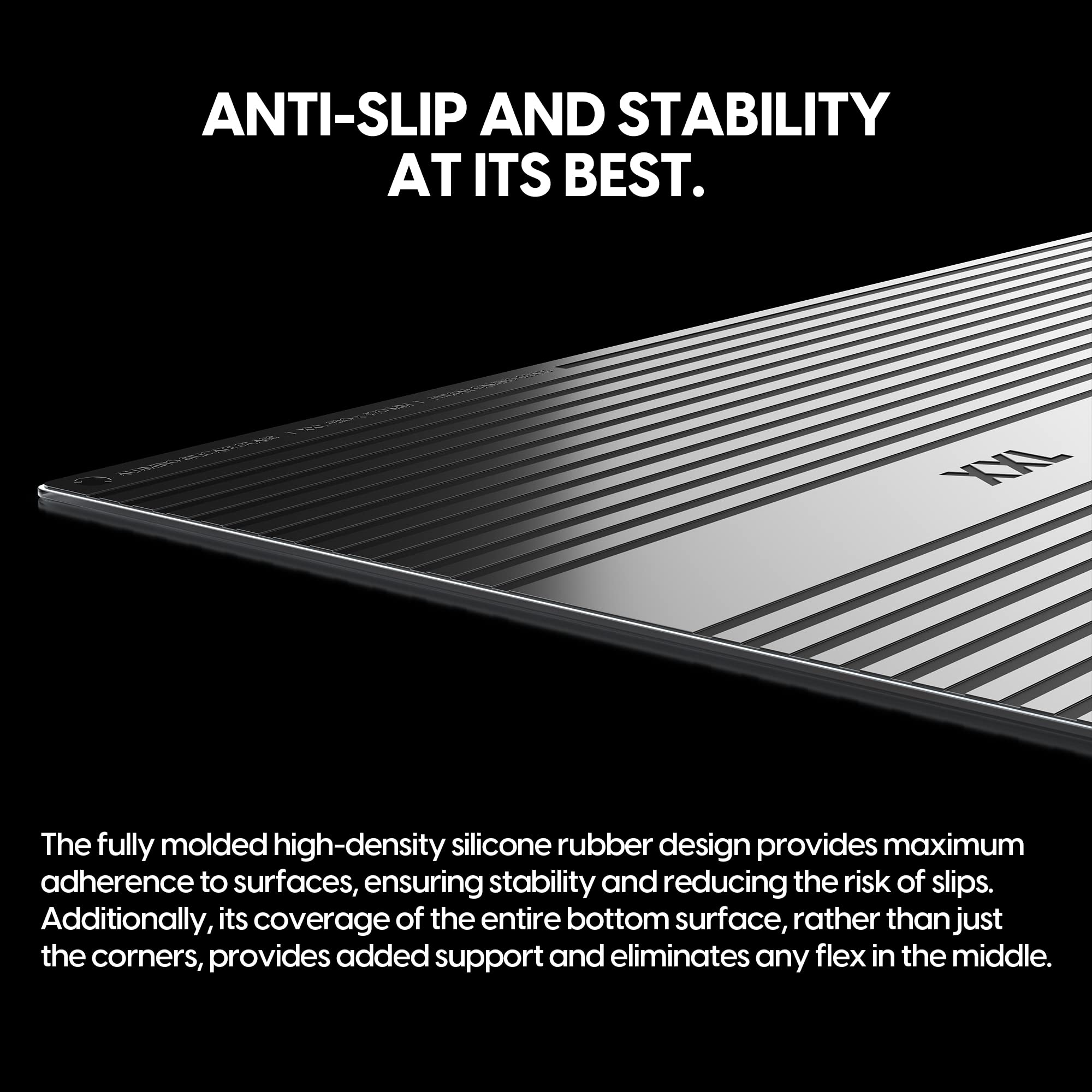 Pulsar - Superglide Premium Glass Mouse Pad XXL ALUMINO-Silicate Glass Surface Anti-Slip Fully Molded high-Density Silicone Rubber 38.5in x 16.5in (XXL, White)