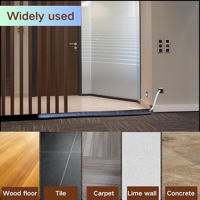 3.3ft Self Adhesive Floor Cord Cover,Heavy Duty Soft PVC Cable Protector and Extension Cord Hider,Cord Management System to Hide Wires on Floor,Cable Cavity:0.61" (W) x 0.32" (H) Brown