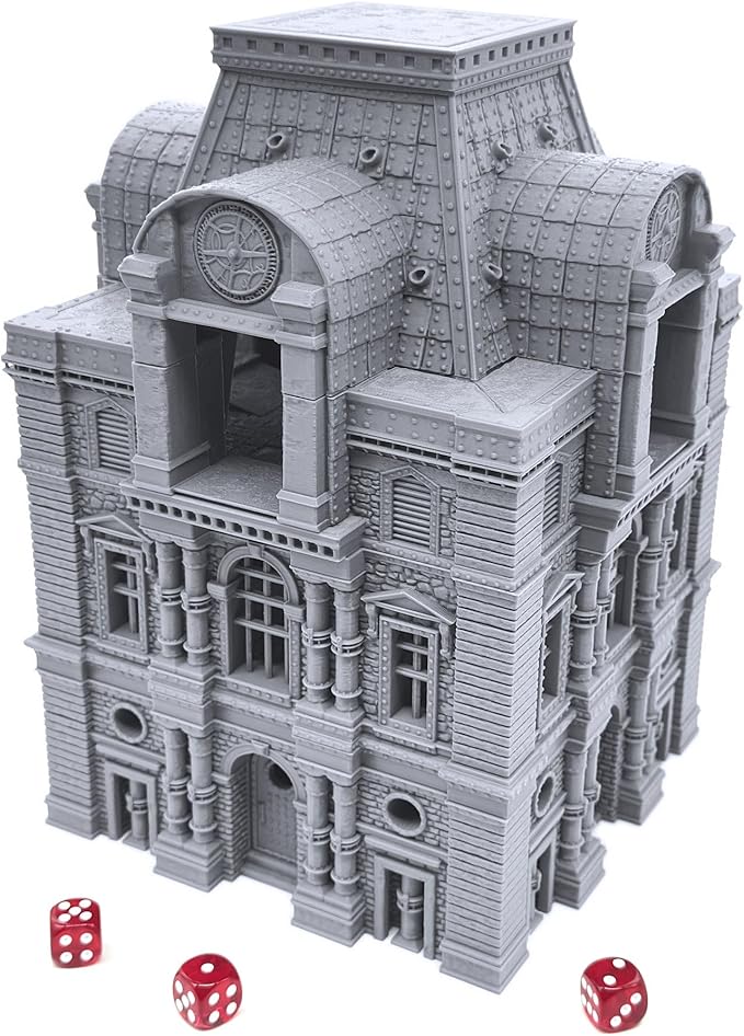 Barrel Riders Barracks by Printable Scenery, 3D Printed Tabletop RPG Scenery and Wargame Terrain 28mm Miniatures