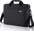 Voova Laptop Bag Case 17 17.3 Inch Computer Sleeve Messenger Bag with Shoulder Strap Expandable Waterproof Large Capacity Business Briefcase for Work Travel Fit 17-18” Laptop, Men Women, Black