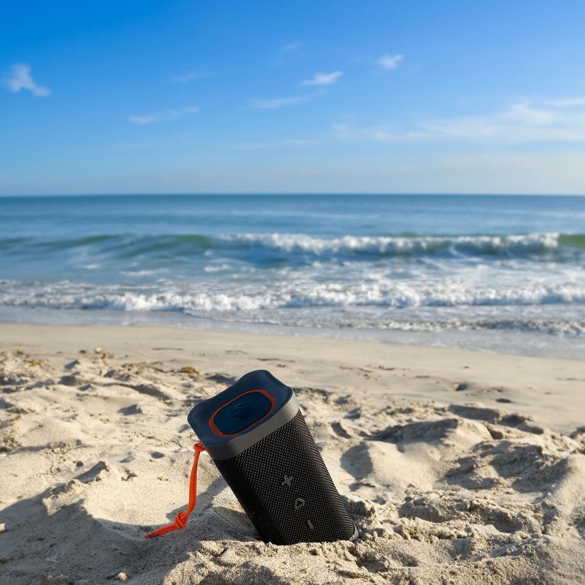 Lifeworks Skullcandy Terrain XL Wireless Bluetooth Speaker - IPX7 Waterproof Portable Speaker, 18 Hour Battery, Nylon Wrist Wrap, True Wireless Stereo (Green)