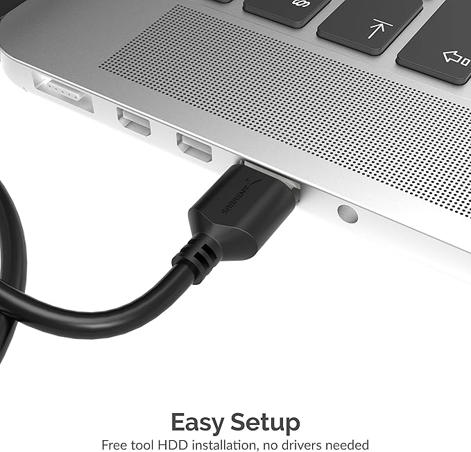 SABRENT SATA to USB Cable - USB 3.0 to 2.5” SATA I/II/III Hard Drive Adapter - External Converter for SSD/HDD Data Transfer (EC-SSHD)