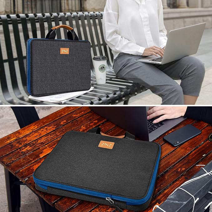 ZINZ Slim Expandable 13 13.3 13.6 14 Laptop Case Sleeve Compatible with MacBook Air/Pro 13-14 M1 M2 M3 2021-2023 Pro/Max,13.5 Surface Laptop 4/3,B01K03