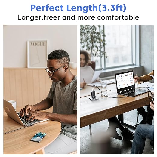 USB to USB C Cable [3.3ft, 2Pack ] USB A to Type C Right Angle Charger Cord 90 Degree Braided Fast Charging for iPhone 16/15/15 Plus/15 Pro/15 Pro Max/Samsung Galaxy S10 S10+, A15 A25, LG V30, Switch