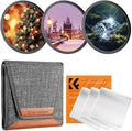 K&F CONCEPT 82mm Star Filters Kit (3pcs) 4 Points 6 Points 8 Points Cross Screen Starburst Filters Set -18 Layer Coating Ultra Slim Optical Glass Camera Lens Filter with 3 Cleaning Cloth