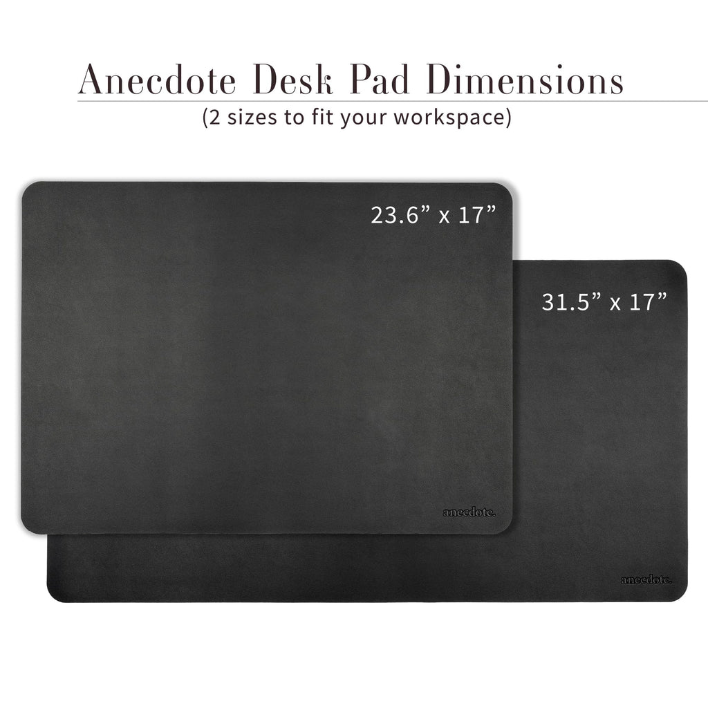 ANECDOTE Vegan Leather Desk Pad - 31.5"x17" Desk Mat for Your Office. This Quality Large Mouse Pad has Chic Elegance, Professional Look & Satisfying Touch - The Perfect Leather Mouse Pad for You!