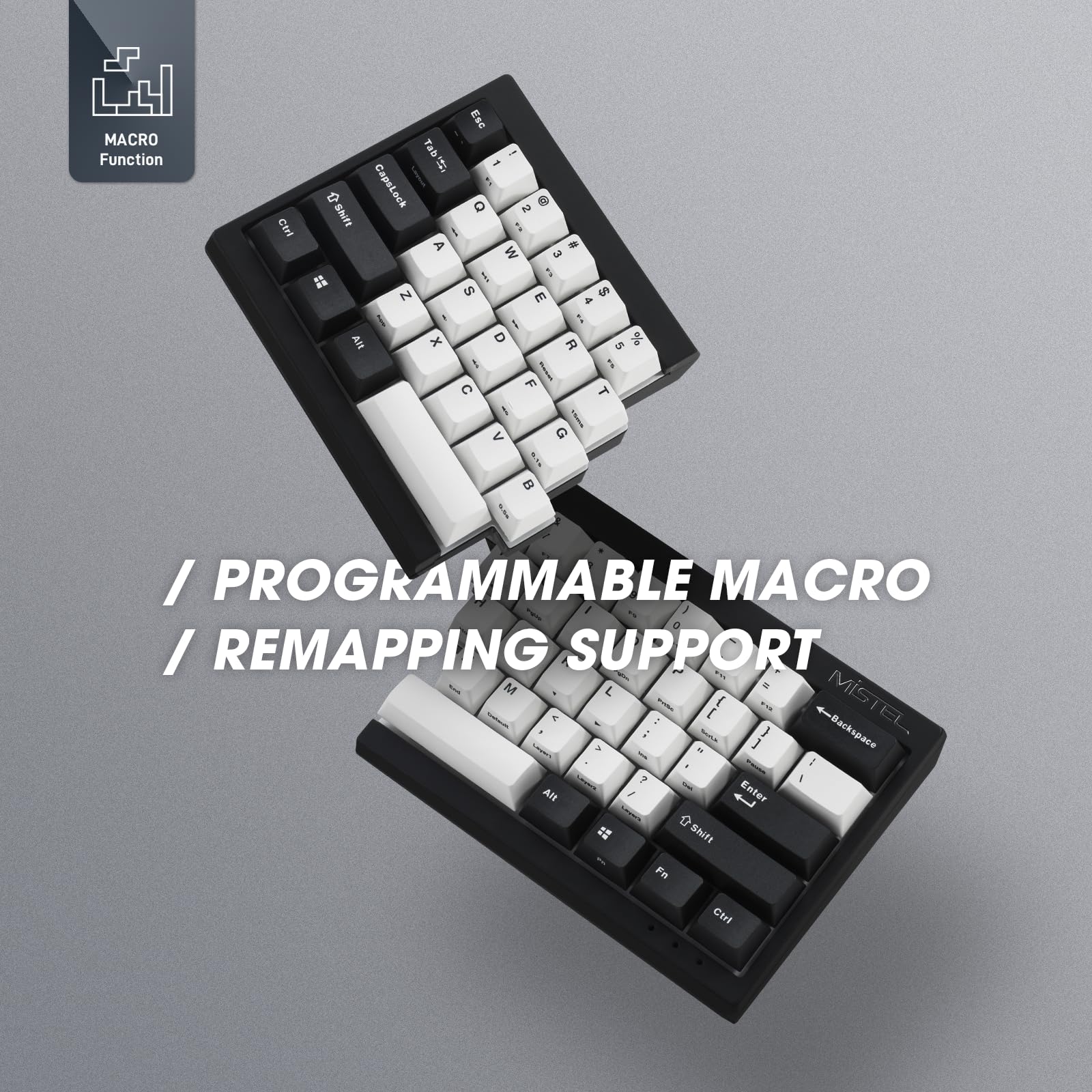 BAROCCOMiSTEL MD600 V3 RGB ORCA TKL Ergonomic Mechanical Keyboard, Cherry MX, Split Layout, PBT DoubleShot Keycap, Windows OS Compatible (Silent Red)