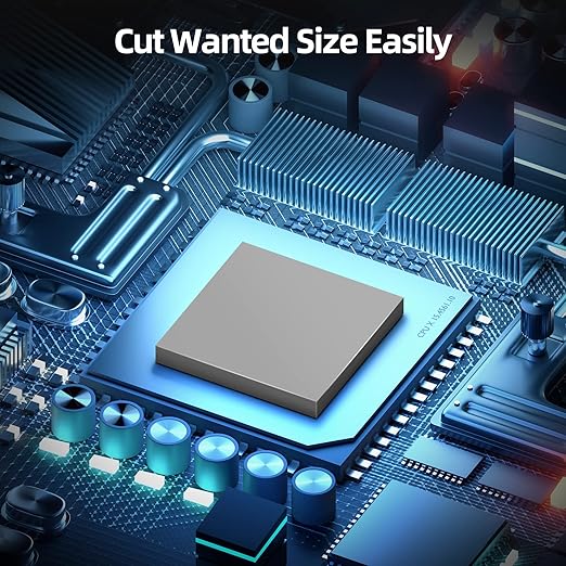 Silicone Thermal Pads 14.8 W/mK, 120x120x2.5mm - Highly Efficient Heat Resistant Non Conductive Heatsink Cooling Pads, Ideal for Laptop/SSD/CPU/IC/LED Coolers