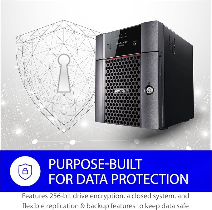 BUFFALO TeraStation 3420DN 4-Bay SMB 8TB (4x2TB) Desktop NAS w/Hard Drives Included Network Attached Storage
