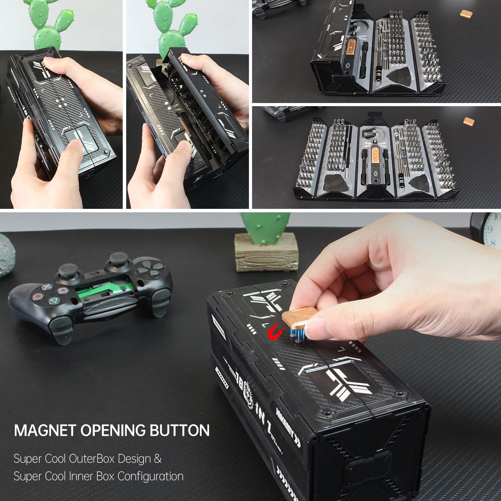 Mini Precision Manual Screwdriver Set,JAKEMY 180 in 1 Laptop Screwdriver Repair Tool Kit,Magnetic Multi-Bit Tiny Manual Screwdriver Bit Kit for DIY,Computer,PS5,Xbox,RC Car,Jewelers,Glasses,Watch,Home