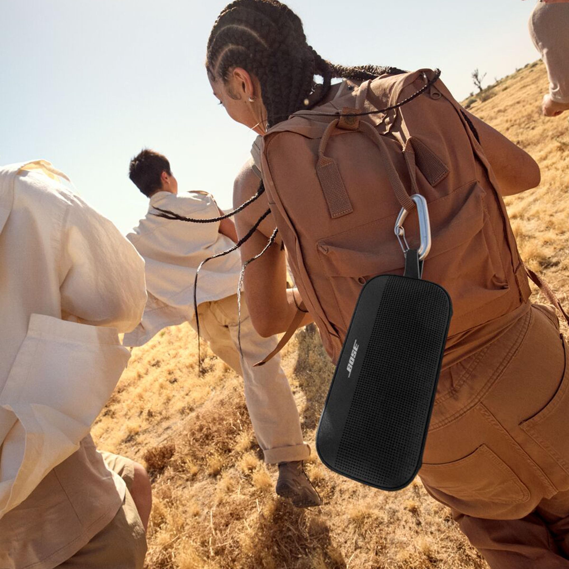 Bose SoundLink Flex Bluetooth Speaker (2nd Gen) - Portable Outdoor Speaker with Hi-Fi Audio, Waterproof and Dustproof, USB-C, Up to 12 Hours Battery Life, Black