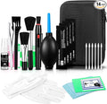 Camera Lens Cleaning Kit - Mirrorless and DSLR Camera Cleaning Kit for Canon, Sony, Nikon, Including Lens Paper/Blower, Cleaning Solution, Cotton swabs, dust Free Cloth, Lens Pen, Cleaning Brush