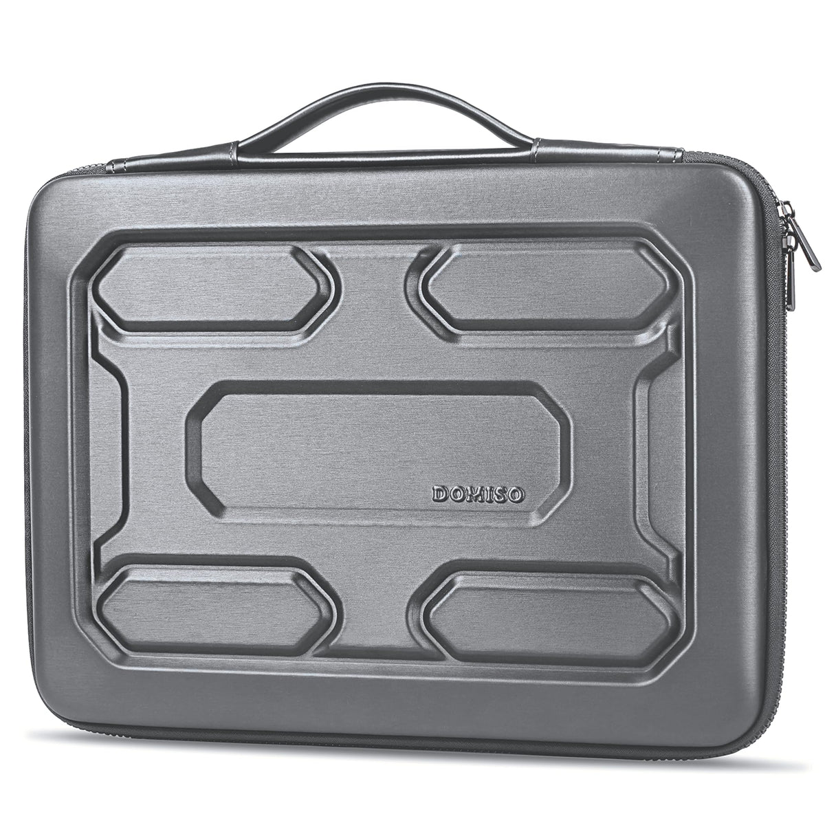 DOMISO 17 inch Laptop Sleeve with Handle Shockproof Waterproof EVA Protective Case for 17.3" ZBook Fury 17.3 G8/MSI GS73VR Stealth Pro/HP Envy 17/LG Gram 17"/ROG Strix GL702VS, Orange