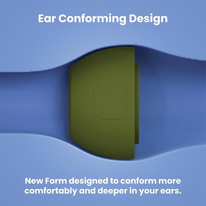 Foam Masters Ultra-Premium Memory Foam Ear Tips for AirPods Pro 1st & 2nd Gen | 3 Pairs | Black Magic Ver 6.0 | Secure | Comfort | Better Noise Cancel | Replacement Buds – OD Green, Large
