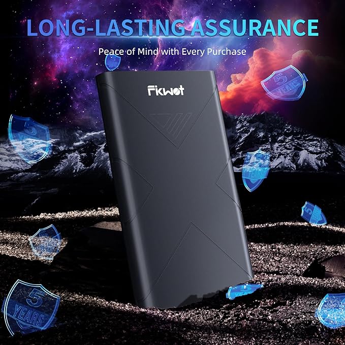 1TB External SSD, Portable SSD, Up to 2000MB/s, USB 3.2 Gen2x2 External Solid State Drives, Compatible with Smart TV, PS5/PS4(Pro), iPhone 15/16, Xbox, Mac & Windows and Other Devices(FP80)