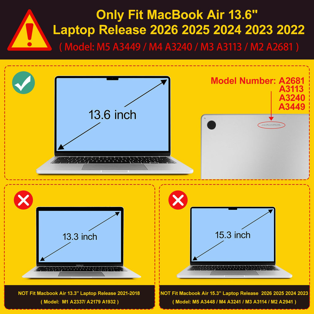 Mektron for 2026 MacBook Air 13-inch M5 Laptop Case A3449 with 13.6-inch Liquid Retina Display Fits 2025 A3240 M4 2024 A3113 M3 2023 A2681 M2 Printed Hard Shell for MacBook Air 13.6", Planets
