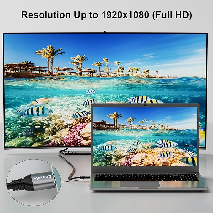 HDMI to DVI Cable 4FT, Bi-Directional DVI to HDMI Male to Male Cord, HDMI A to DVI-D Adapter, Gold-Plated Connectors, Aluminum Shells, 1080P, for Computer, Monitor, Projector, Raspberry Pi, Xbox, PS3