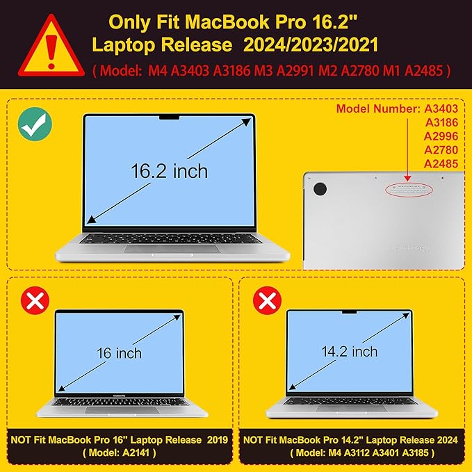 for MacBook Pro 16 inch Case 2021 2022 2023 2024 Release A3186 A3403 M4 A2991 M3 A2780 M2 A2485 M1 Pro/Max, Hard Shell Case with Screen Protector & Keyboard Cover, Floral C322