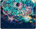 Redragon Galaxy Mandala Gaming Mouse Mat, Square Waterproof Rubber Base Mouse Pad for Office, Home, Laptop & Travel, 9.5"x7.9"x0.12"