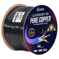 NewYork Cables Cat6a Plenum Cable 1000ft - Certified 100% Solid Pure Copper CAT6 A Ethernet Cable – 23 AWG, 750 MHz, PoE++ - Unshielded Twisted Pair - Cat 6a 10 GB High Speed for Networking & Gaming