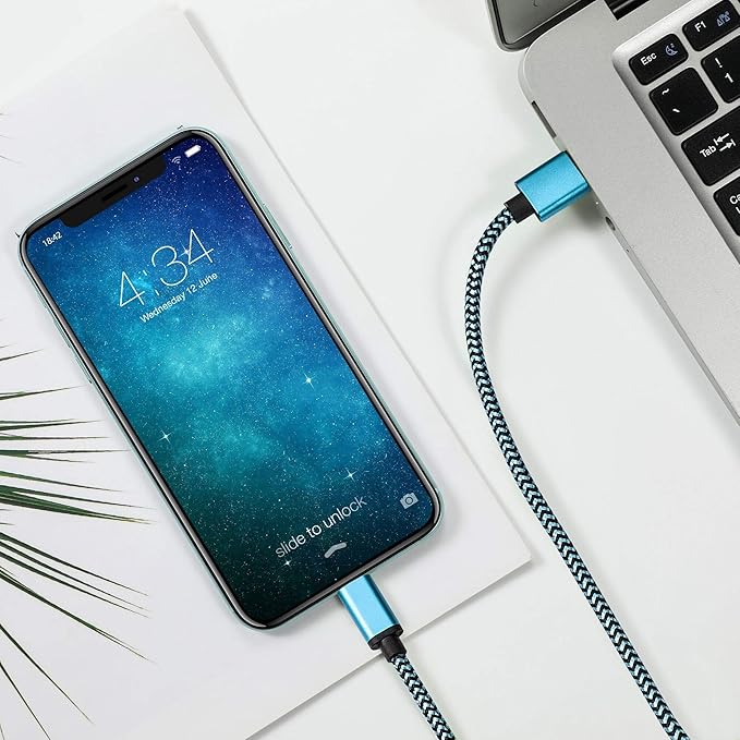 RoFI Micro USB Cable 15ft with 3A Fast Charging, Extra Long and Extremely Durable Nylon Braided Charger Cord for Galaxy S7/S6/J8/J7 Note 5,Kindle,LG,PS4,Camera,Xbox One and More (White)