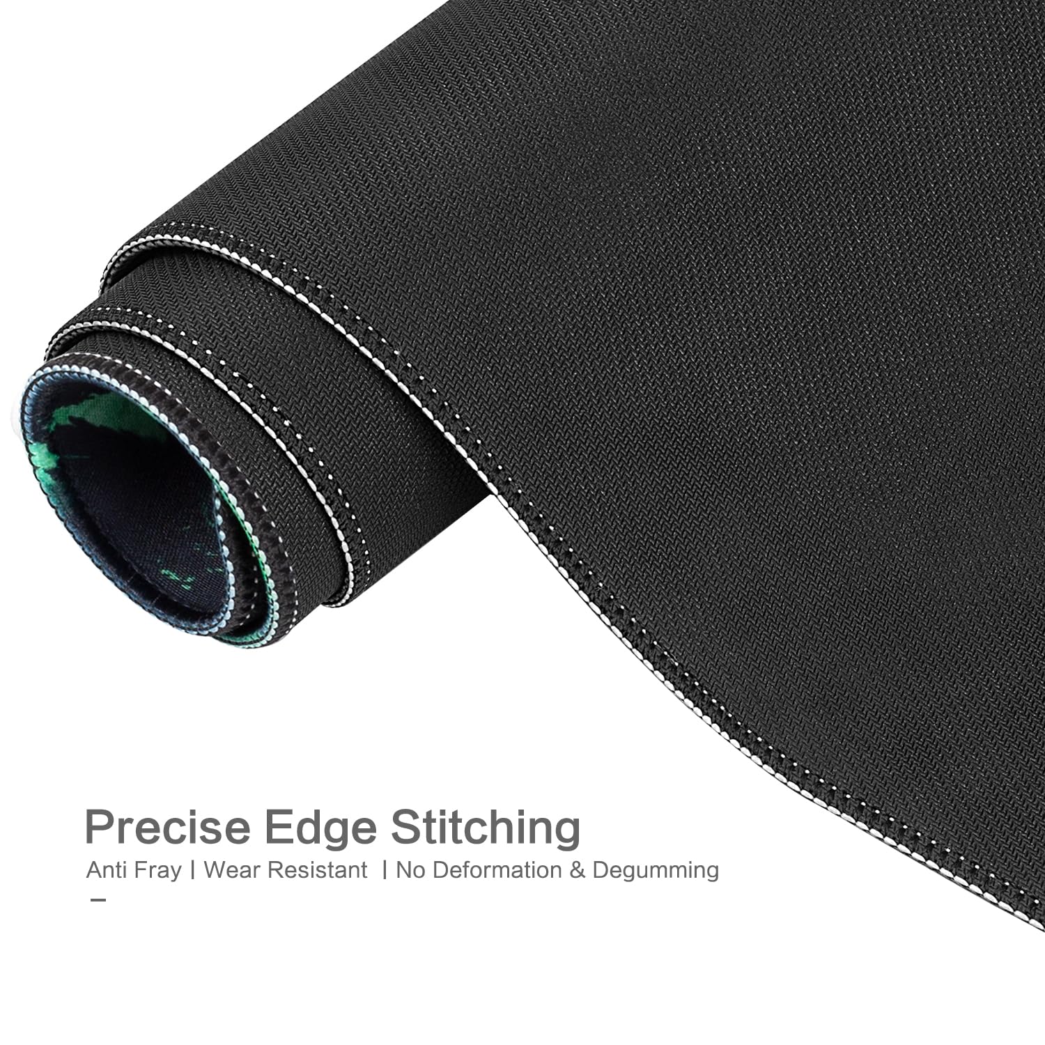 Lokigo Green Forest Mouse Pad, Waterproof Extended Large Gaming Mousepad with Non-Slip Rubber Base Stitched Edges Desk Pad Keyboard Writing Desk Mat Office Home Study 31.5"x15.7", Mountain