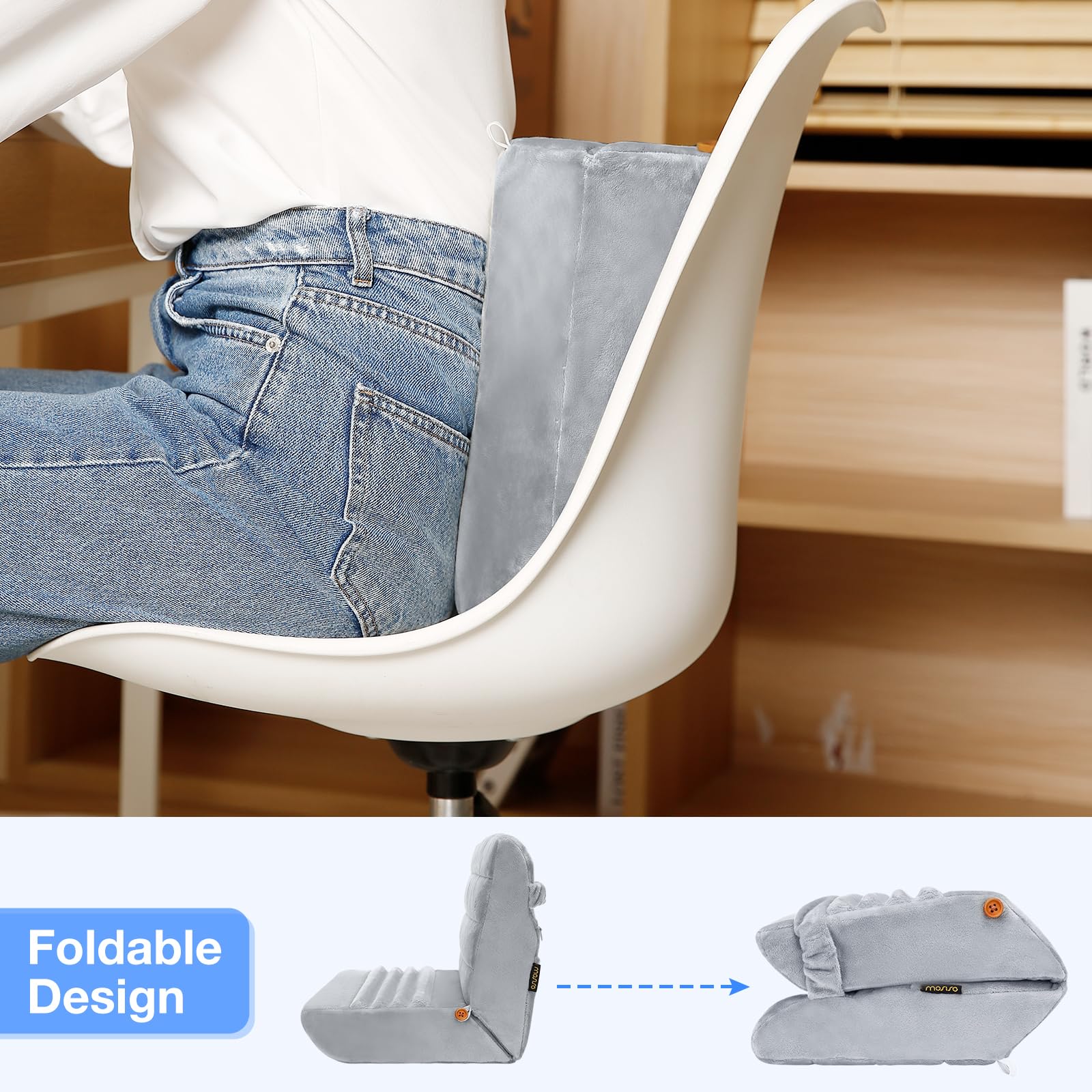 MOSISO Tablet Pillow Stand,Soft Tablet Holder for Lap,Tablet Soft Pad Dock with Pockets&Stylus Slot&4 Viewing Angles Compatible with iPad Pro 12.9,11,10.5,9.7,Air Mini 6,5,4,3, E-Reader, Gray