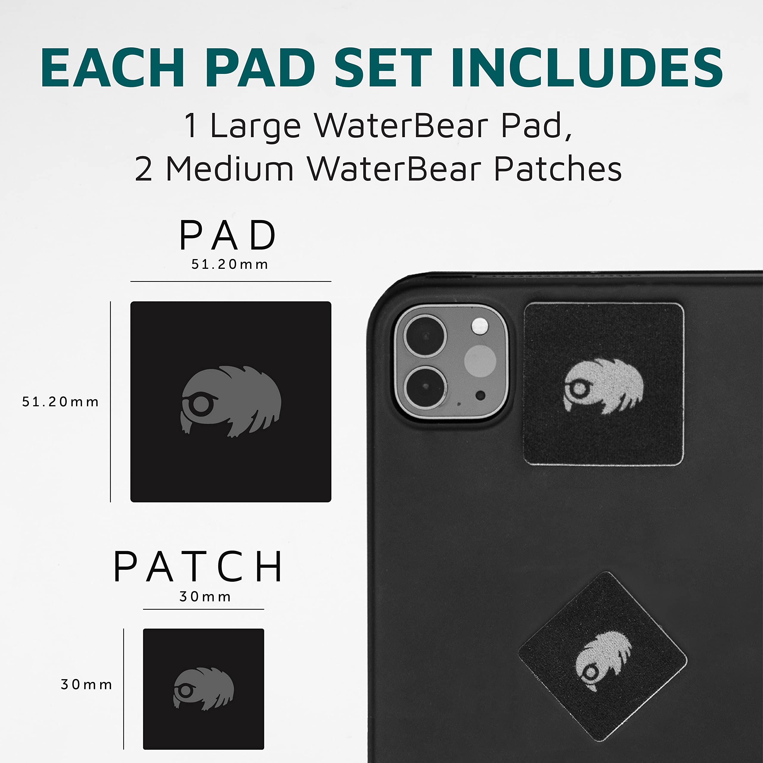 KUVRD Waterbear - Electronic Screen Cleaner Pads, Single Pad Set