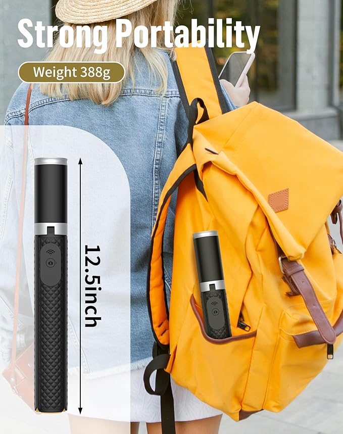 Phone Tripod Selfie Stick:Phone Stand for Recording,Bluetooth Selfie Stick for iPhone Compatible with Android（Samsung Galaxy s24 Ultra） is Content Creator 's Travel Essentials Tool