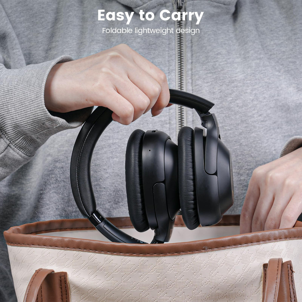Riibox Y7Pro Hybrid Active Noise Cancelling Headphones for Airplane Travel