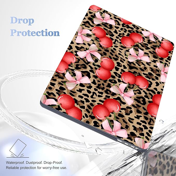 for MacBook Pro 16 inch Case 2019 2020 Release Model A2141, Plastic Hard Shell Cover with Keyboard Cover & Screen Protector for MacBook Pro 16 inch with Touch Bar & Touch ID, Leopard Cherry