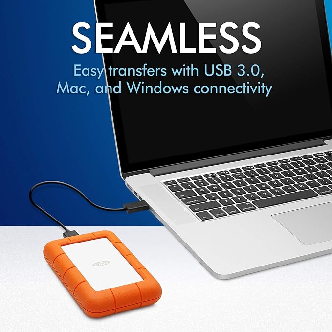 LaCie USB 3.0 1TB Rugged Mini Hard Drive