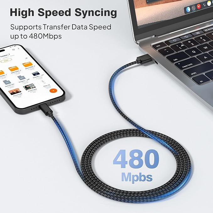 Elebase for Airpods 4 USB C Charger Cable 3 Pack 1.5/3.3/6.6FT,Type C Charging Cord for Apple Airpods 4th Generation,AirPods Pro 2 2023,Airpods Max 2 2024,iPhone 16 Pro Max Plus 15