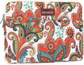 Canvaslove Paisley Laptop Sleeve Case Bag with Pocket for MacBook Pro 14 inch,Surface Laptop 14.4 inch and HP Lenovo Dell ASUS Acer 14 inch Laptop Computer