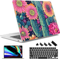 May Chen for MacBook Air 13.6 Inch Case 2025/2024/2023/2022 Release (Model A2681 A3113 A3240, M2 M3 M4 Chip) – Hard Shell Laptop Cover with Keyboard Cover & Screen Protector，Sunflowers Cactus