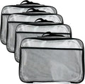 4PC Large Mesh Storage Bag for Board Games, Puzzles, Toys, Supplies, Zippered Bags for Organization Compatible with Legos and Doll Storage (4pc Mesh Bags)