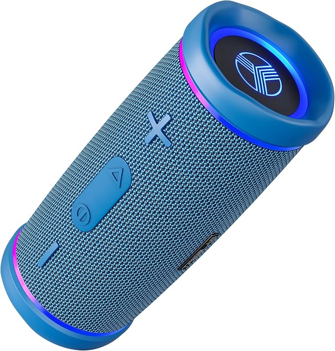 TREBLAB HD77 - Portable Bluetooth Speaker - Powerful 360° Sound, 30W Audio with Impactful Bass, 20H Battery, IPX6 Waterproof, Shockproof, TWS Stereo, Speaker Bluetooth Wireless for Outdoor, Beach Pool