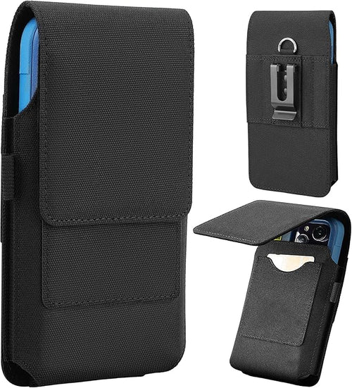 BECPLT for iPhone 17 Pro 17 16/15/14/13/12/11 Pro Belt Case Nylon Phone Holster with Belt Clip and Belt Loops Cell Phone Holder Carrying Pouch for Galaxy S25 S24 S23 S22 S21 S20 - Green