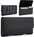 Mopaclle Nylon Phone Holster for iPhone 17 Pro Max, 17 Air, iPhone 16 Pro Max,iPhone 15 Pro Max 14 13 Pro Max & Plus, Premium Cell Phone Belt Holder with Belt Clip for Galaxy S25 Plus,S24 Plus