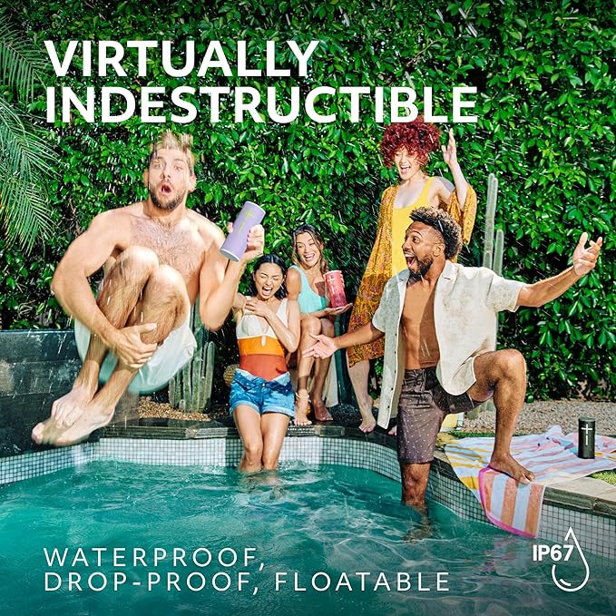 Ultimate Ears Boom 4 Portable Waterproof Bluetooth Speaker with 360-Degree Immersive Sound, Outdoor Floating Speaker, 15-Hour Battery, 147ft Range - Blue