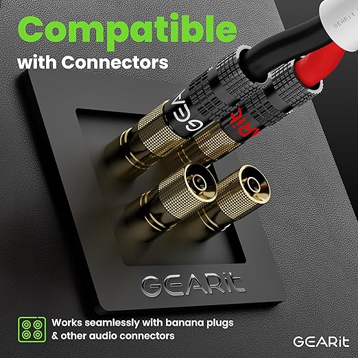 GearIT 14/2 Speaker Wire (100 Feet) 14 Gauge (Copper Clad Aluminum) - Fire Safety in Wall Rated Audio Speaker Wire Cable / CL2 Rated / 2 Conductors - CCA, 100ft