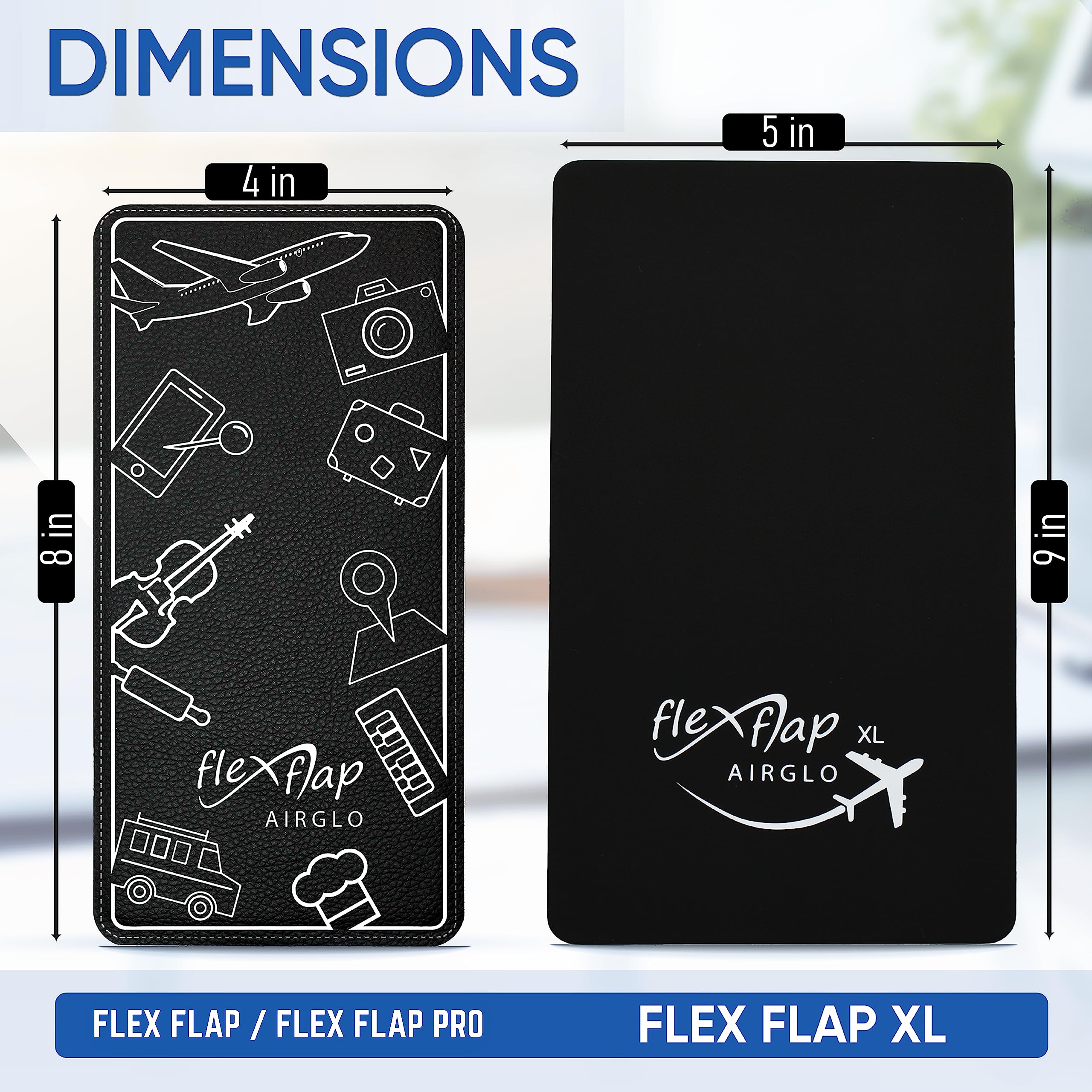 Flex Flap Cell Phone Holder & Flexible Tablet Stand for Desk, Bed, Treadmill, Home & Airplane Travel - XL