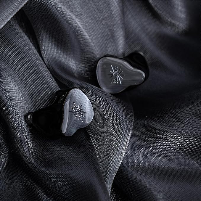Linsoul Kiwi Ears KE4 in Ear Monitor, 2DD+2BA Hybrid Earphone, Gaming Earbuds, HiFi Wired IEM, with Detachable IEM Cable for Musician Audiophile (Silver)
