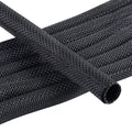 Sonoreboom Automotive Mesh Woven Wire Sheathing Split Wire Loom 1/4"-28ft