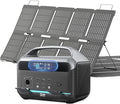 Solar Generator 600W (1200W Peak), Portable Power Station with 100W Solar Panel, 576Wh LFP Battery with AC & DC Outlets, 1.5Hour Fast Charging for Home & Emergency, Hurricane, CPAP